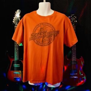 Harley Davidson Orange T-Shirt Sz. XL